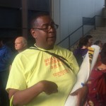 Protest Organizer Darnell Johnson.