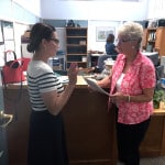 Sherry L. Pruyn (left) is sworn into her new position.