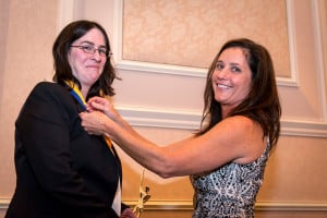 Michelle Haggstrom, a Realtor at Keller Williams Realty North, is MAR’s 2016 Realtor of the Year. She is pictured with Eileen Jonah-Daly, 2015 Realtor of the Year award winner (right).