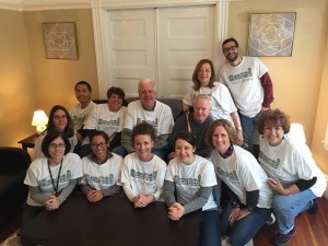 Volunteers from Boston law firm Sherin and Lodgen teamed with Heading Home to outfit an apartment for a single father and his son.
