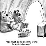 Editorial Cartoon, Too much news