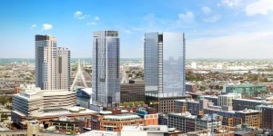 Massachusetts communities sent a total of 26 pitches in response to the e-commerce giant’s RFP for second headquarters. Pictured is the Hub on Causeway, part of the package of locations assembled by Somerville.