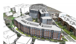 A 7-story, 163,000-square-foot development designed by Stantec would replace the the 74-room Hotel Boston at 40 Mount Hood Road.