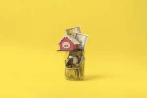 cash money savings for the new house, simple mini concept idea