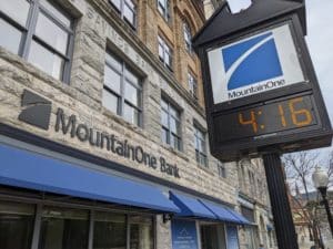 Mountain One Bank's headquarters on the main street of North Adams