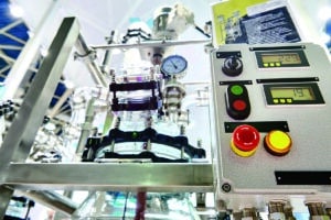 Standard jacketed glass lab bench chemical reactor
