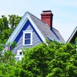 A pretty house on a sunny day in Provincetown, Massachusetts
