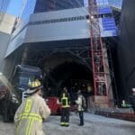 Crews Battle Blaze at Downtown Tower Building Site