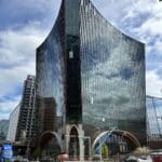 A Top-Heavy Tower Redefines Seaport Architecture