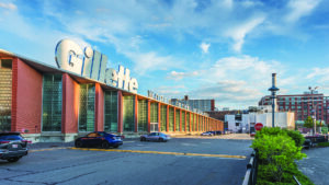 Boston, Massachusetts, USA - July 22, 2025: View of Gillette's Boston headquarters. The Gillette Company was founded by King C. Gillette in 1901 as a safety razor manufacturer. Gillette is an American brand of safety razors and other personal care products including shaving supplies, owned by the multi-national corporation Procter & Gamble (P&G)